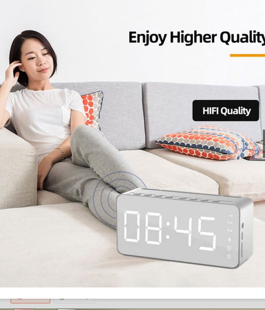 Bluetooth Speaker/Alarm Clock With FM Radio