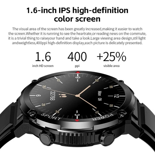 LOKMAT ZEUS PRO Bluetooth Calling Watch, 1.6'' HD Screen Multiple Sports Functions, IP67 Waterproof Sports Watch