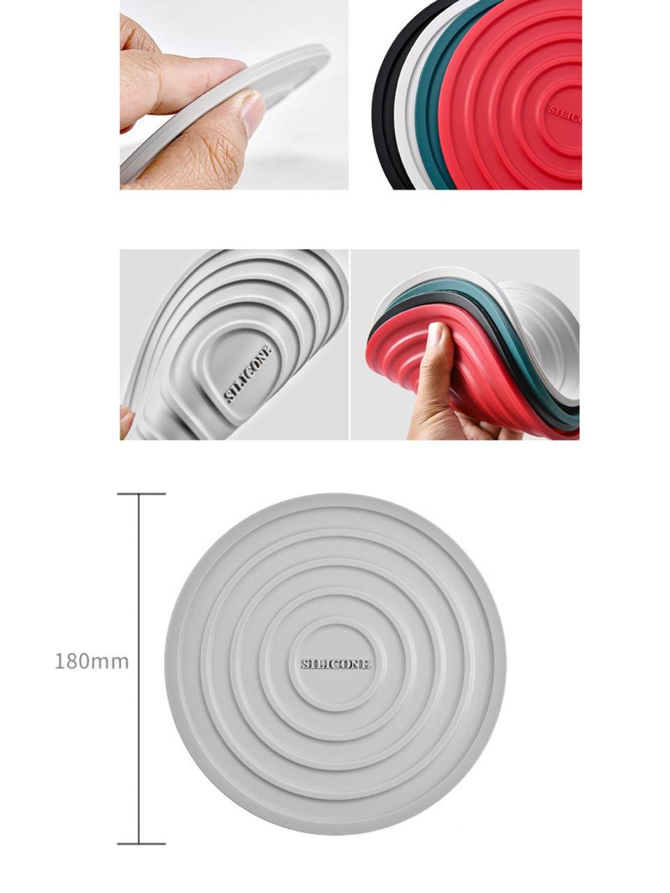 Silicone Placement Mats 4pc With Stand