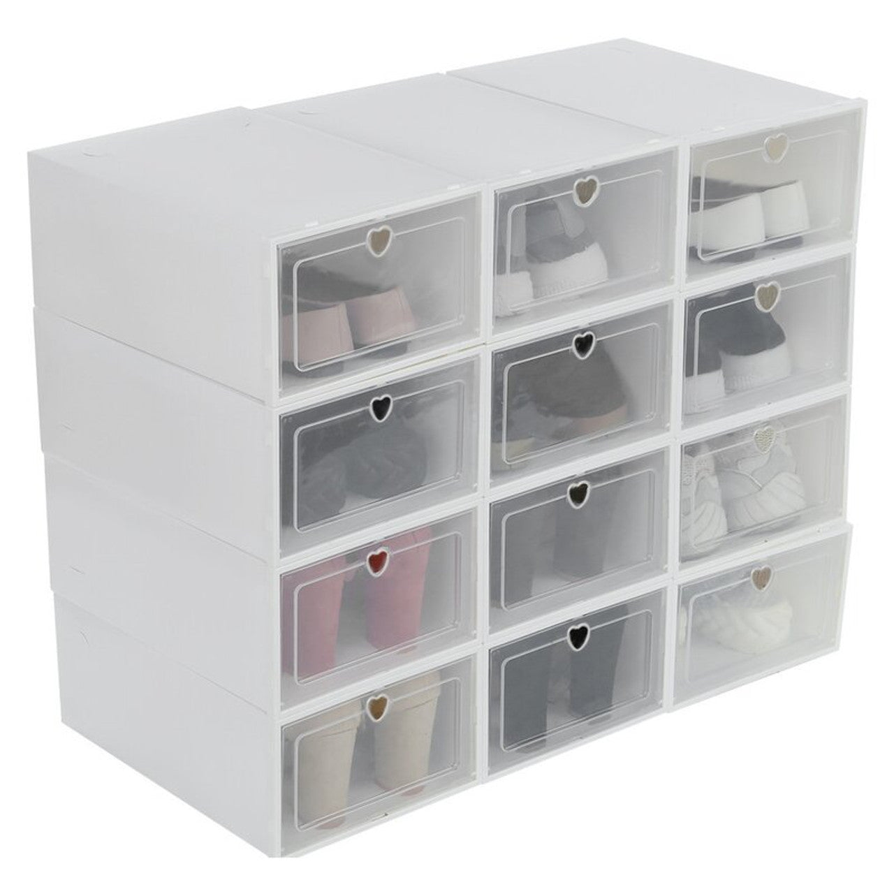 Plastic Shoe Box Organizer