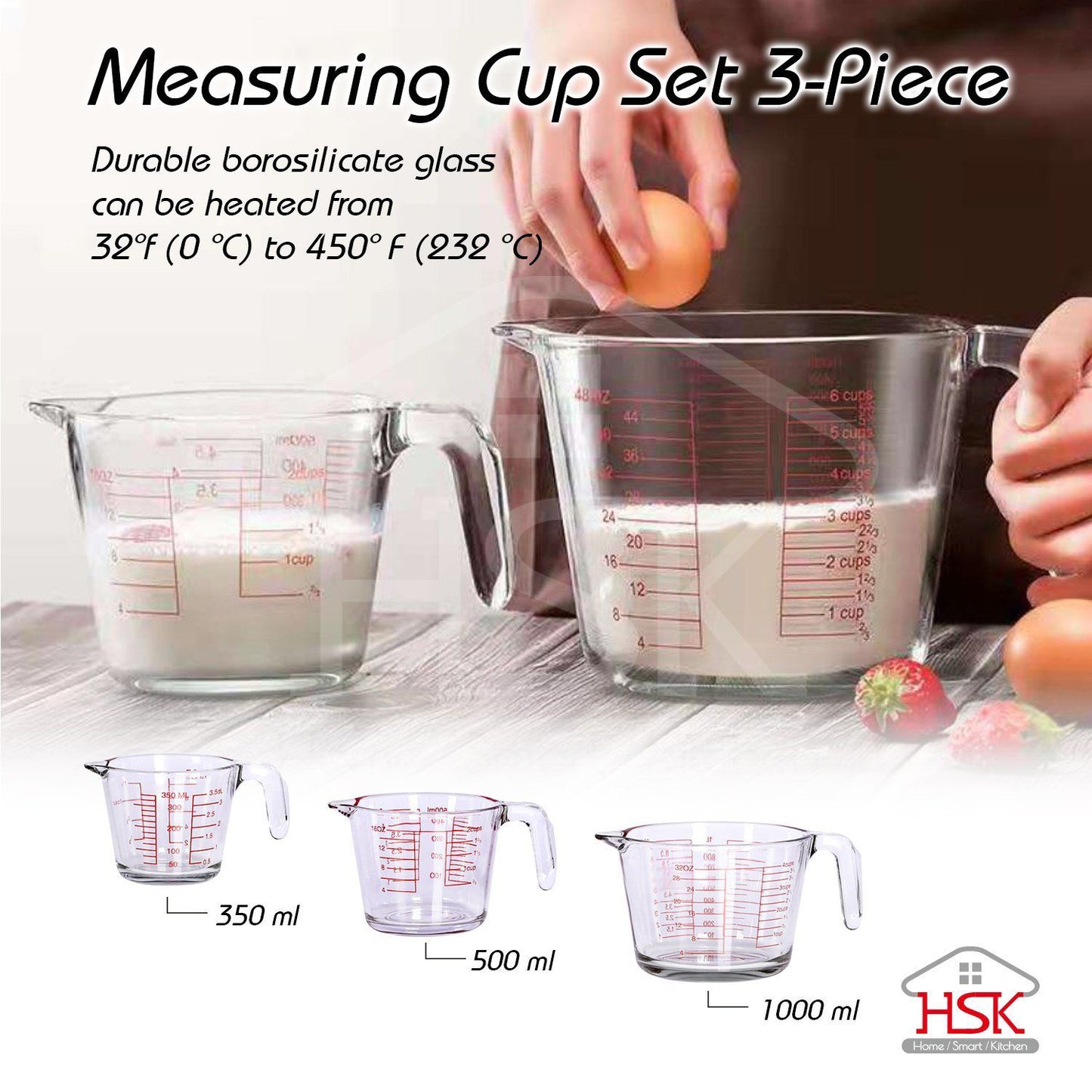 Measuring Jug Set 3pc