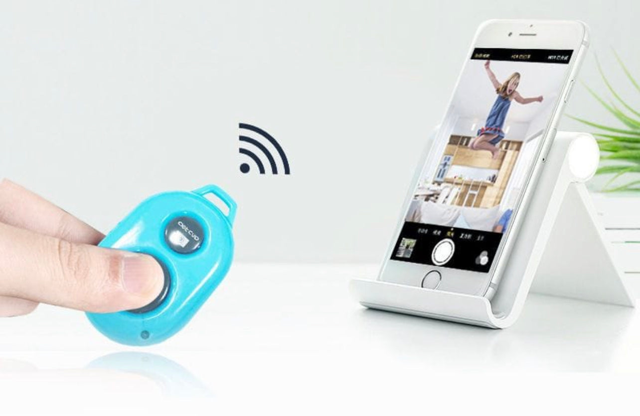 Bluetooth Remote Control Camera Selfie Shutter Stick Button for iphone Android