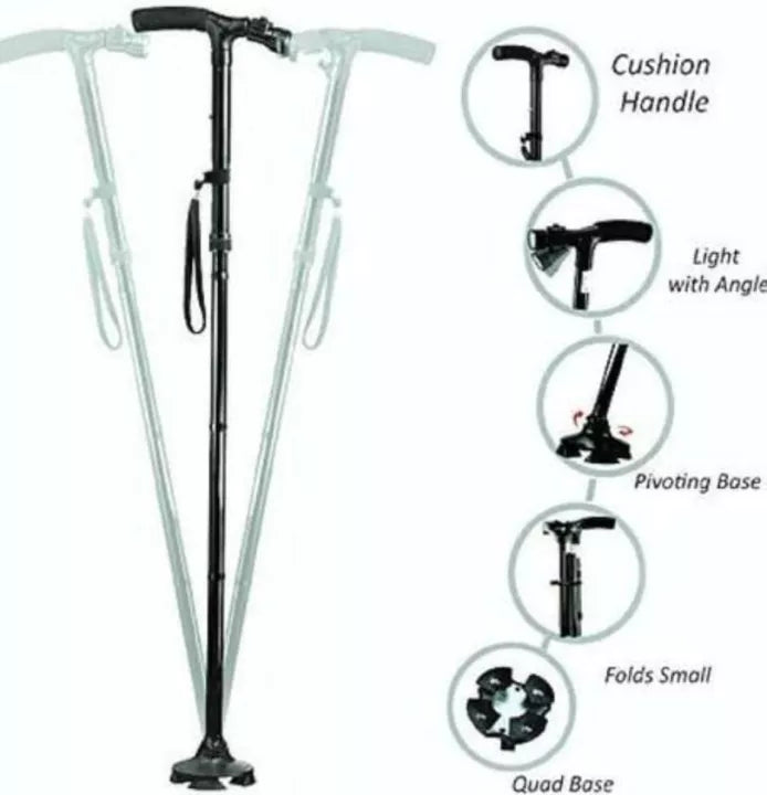 High Quality Trusty Foldable Cane with Built in Lights