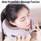 Electric Travel Neck Massage Pillow, U-Shaped