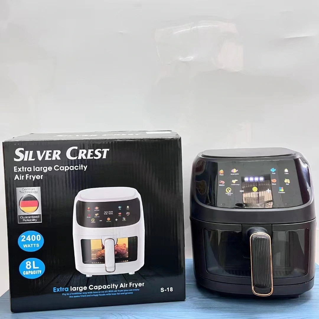 Silvercrest Smart 8L Digital with Clear View Airfryer 2400w