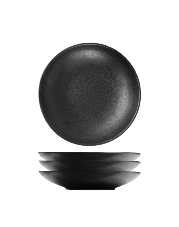 Caviar Black Stone Pasta Plate 4pc