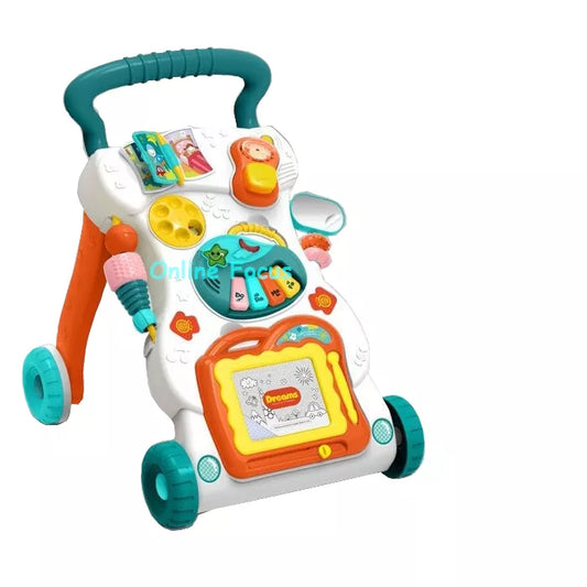 4 in 1 Baby Music Walker Baby Learn Walk Stand Trolley