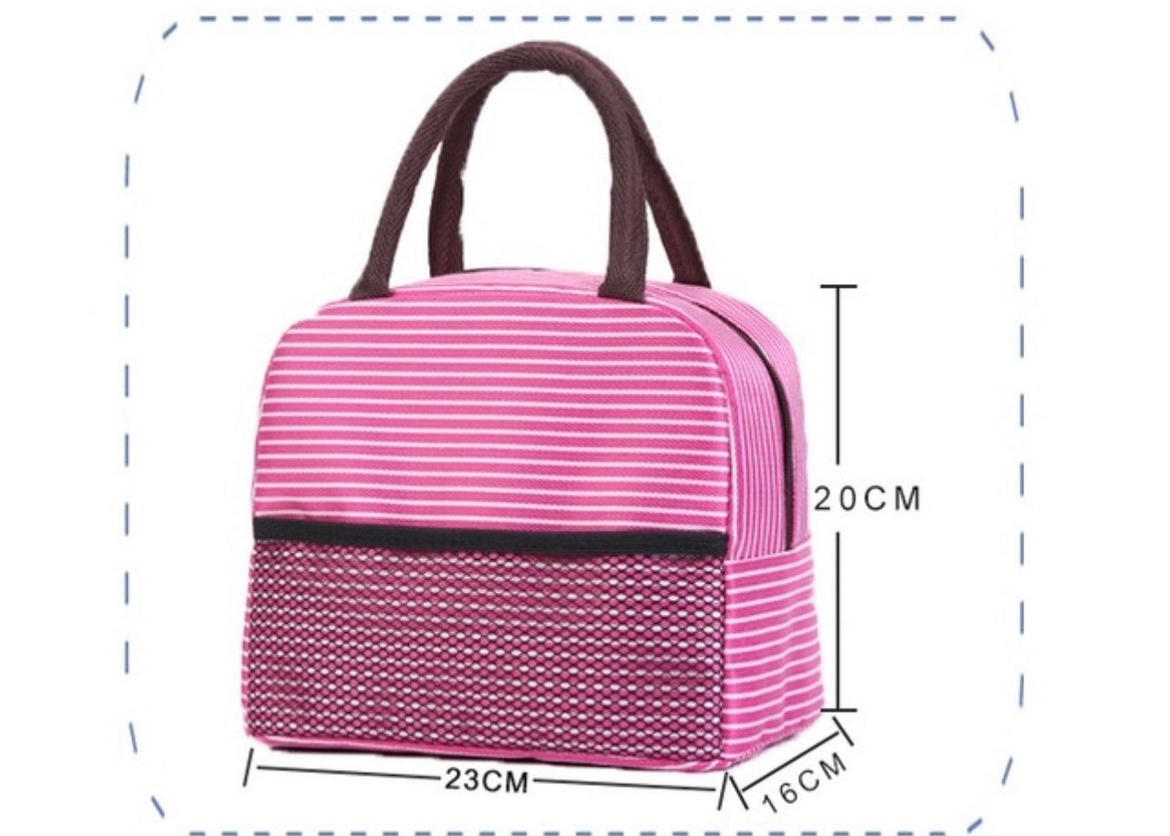 Striped Lunch Bag Large