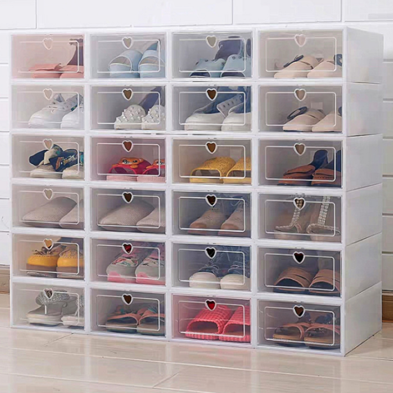 Plastic Shoe Box Organizer