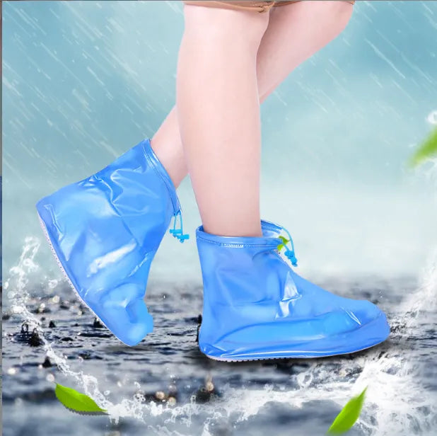 Rain Boots Covers Reusable Waterproof Overshoes Shoes Covers Protectors Slip-resistant for Men Women Children