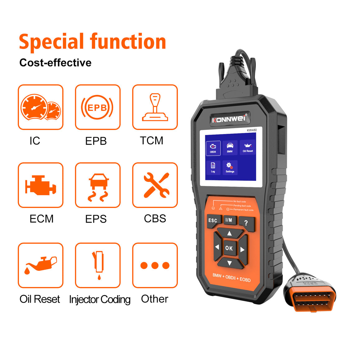 Konnwei KW480 Professional for all BMW Cars Full System Diagnostic Tool