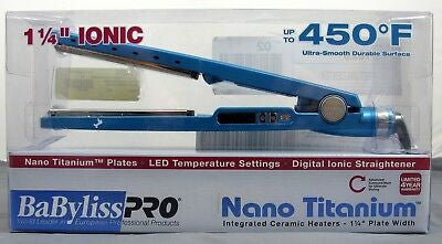 BaBylissPRO Nano Titanium Ultra-Thin Straightening Iron 1 1/4 Inch