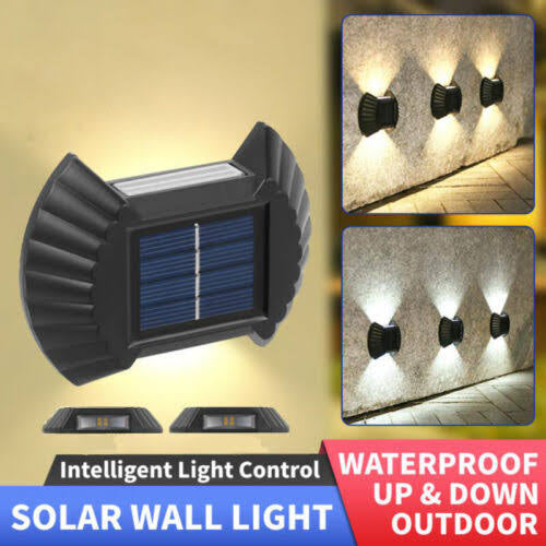 Waterproof Solar Wall Lamp -4 PCS