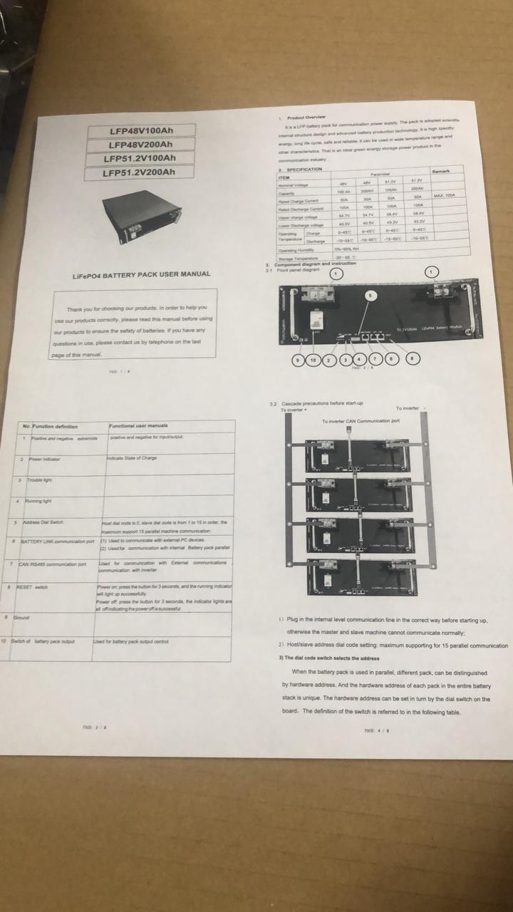 Conderergy LFP51.2V 100AMP Lithium Iron Battery