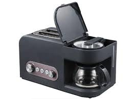 2 in 1 Breakfast Maker Toaster with Coffee Maker - 500ml