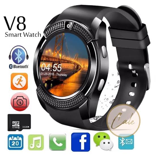 V8 Smartwatch Bluetooth Smart Watch Touch Screen Wrist Watch