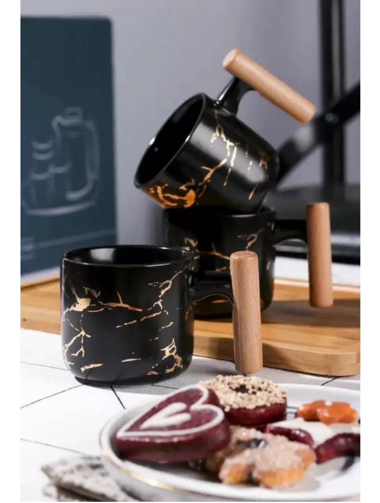 Luxury Marble Tea Set 6pc