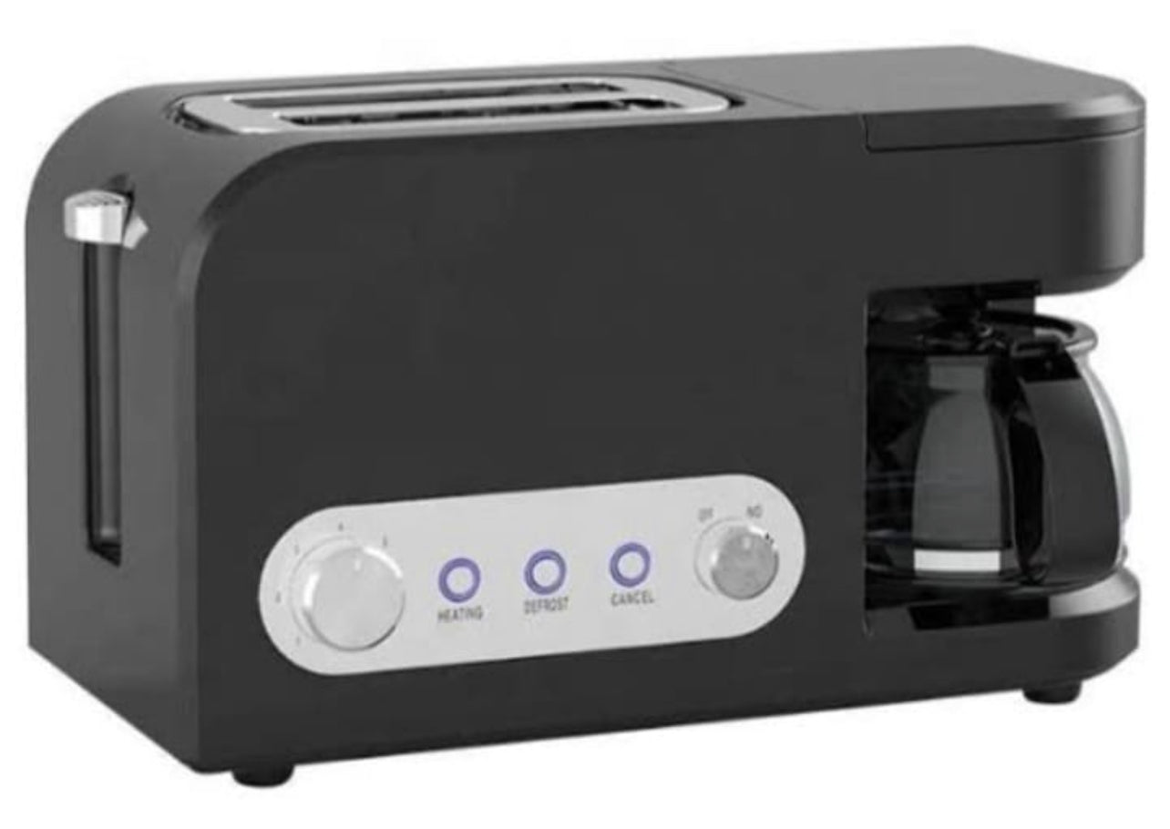 2 in 1 Breakfast Maker Toaster with Coffee Maker - 500ml