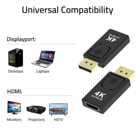 4k Display Port to HDMI Adapter