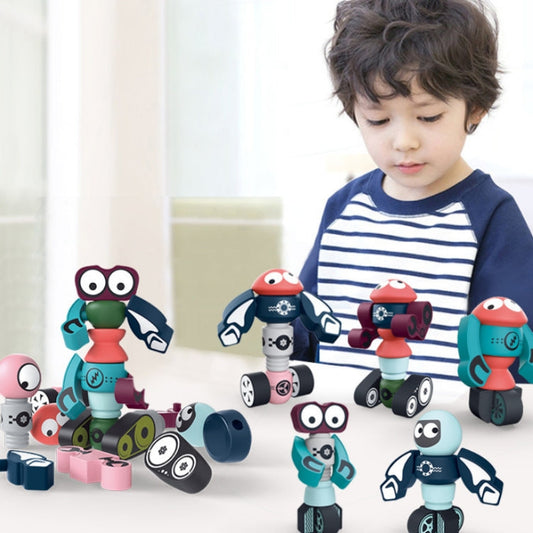 Magnet Magnetic Robot Children Early Education Building Blocks Assembling Educational Toys