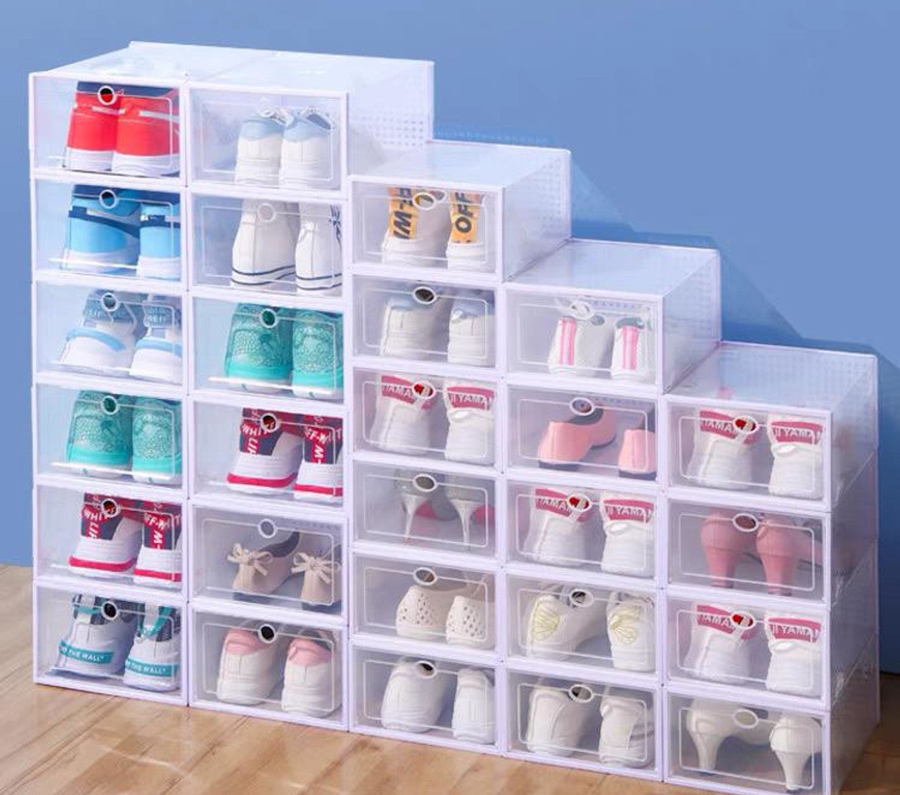 Plastic Shoe Box Organizer