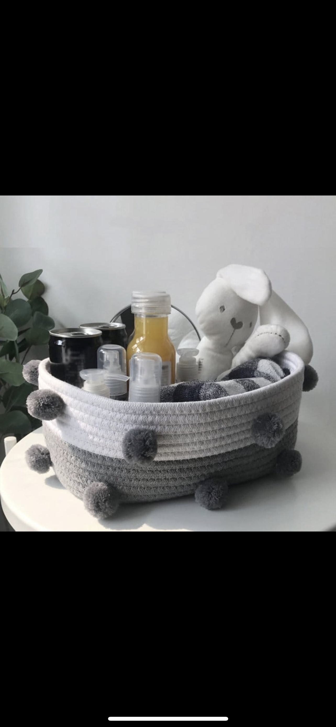 Cotton Rope  Storage Basket 2pc