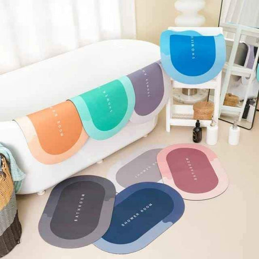 Bath Mat Water Absorbent Non-Slip, Water Absorbent Bath Carpet For Bathroom, Shower Room, Tub, Entryway, Kitchen, Sink