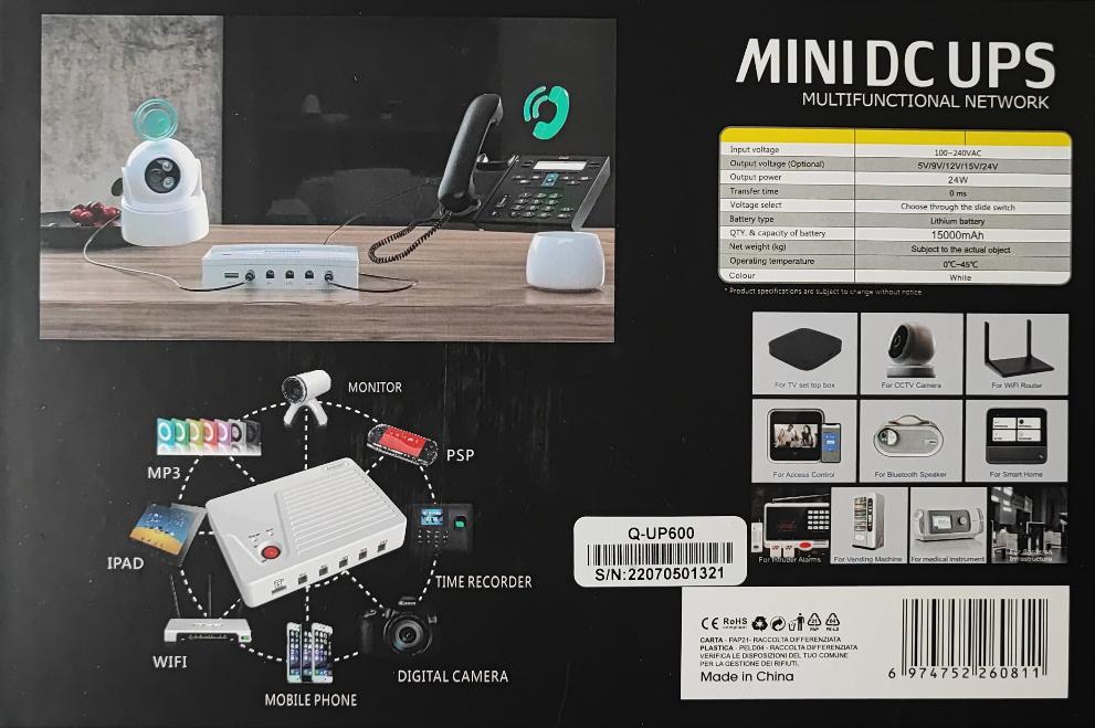 Load Shedding Essential- Mini DC UPS 15000mah