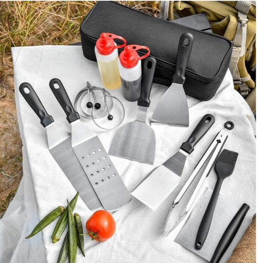 BBQ Set ST/ST 8pc - Bag