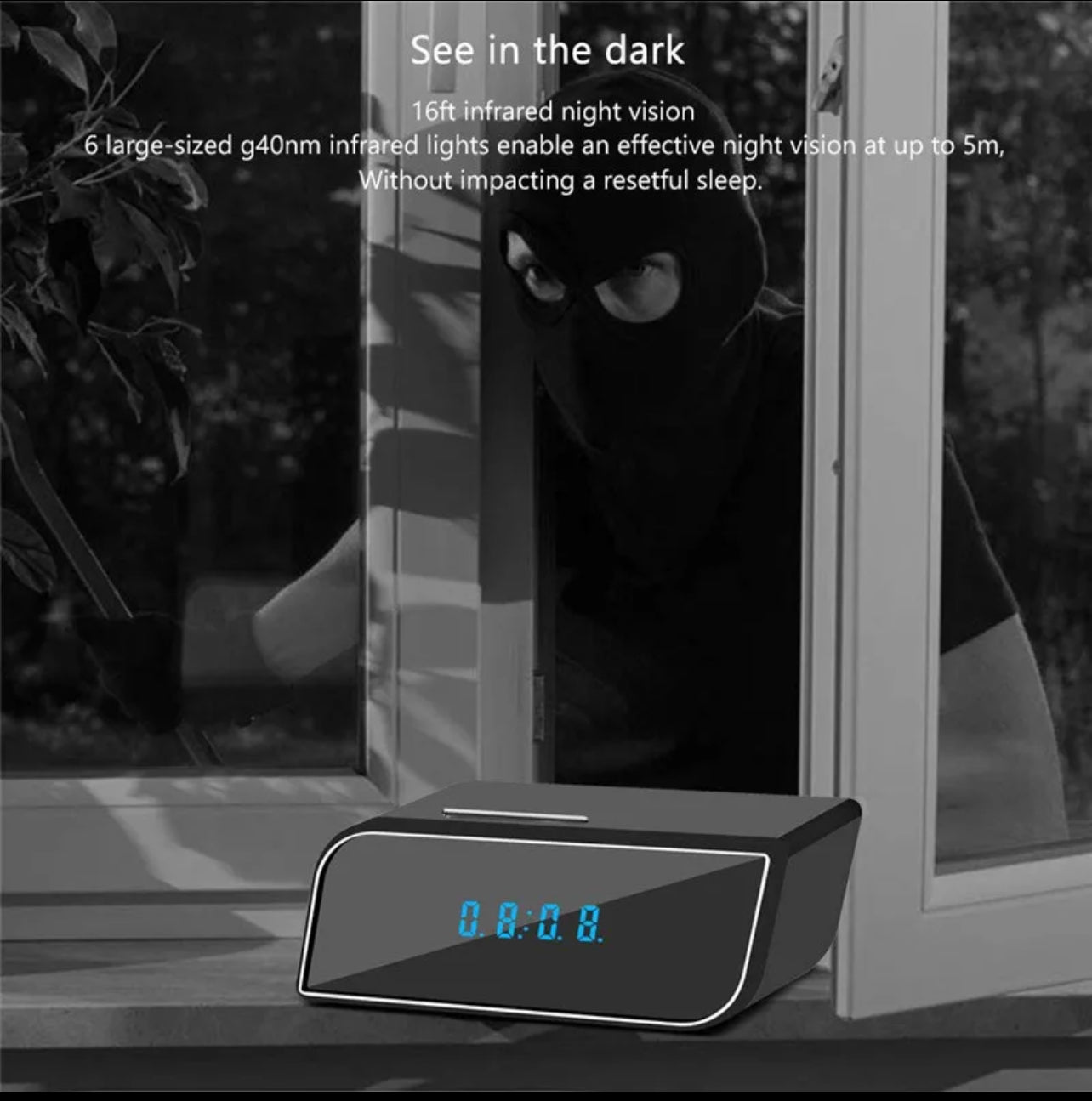 HD WIFi Clock Camera