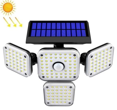 Solar Powered Sensor Wall Light 144 LED