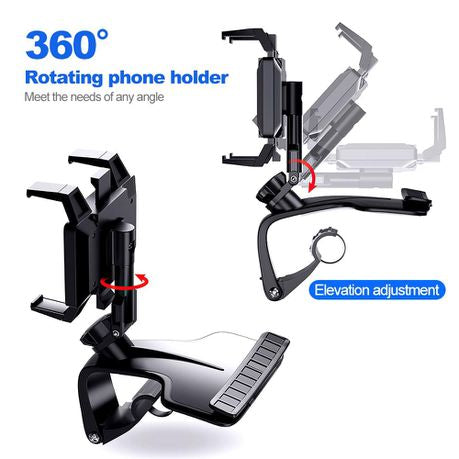 360 Degree Phone Mount Gravity Car Holder For Smartphone GPS Support