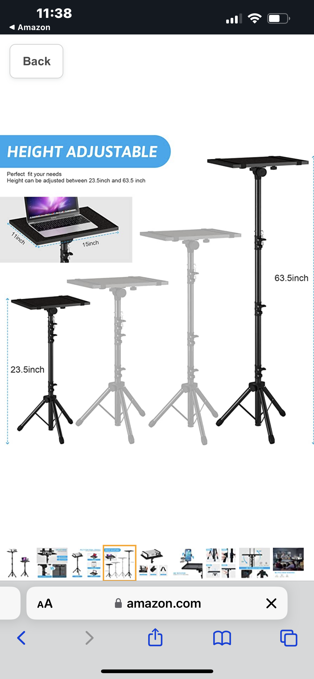 Projector Stand With Tripod 28"-41"