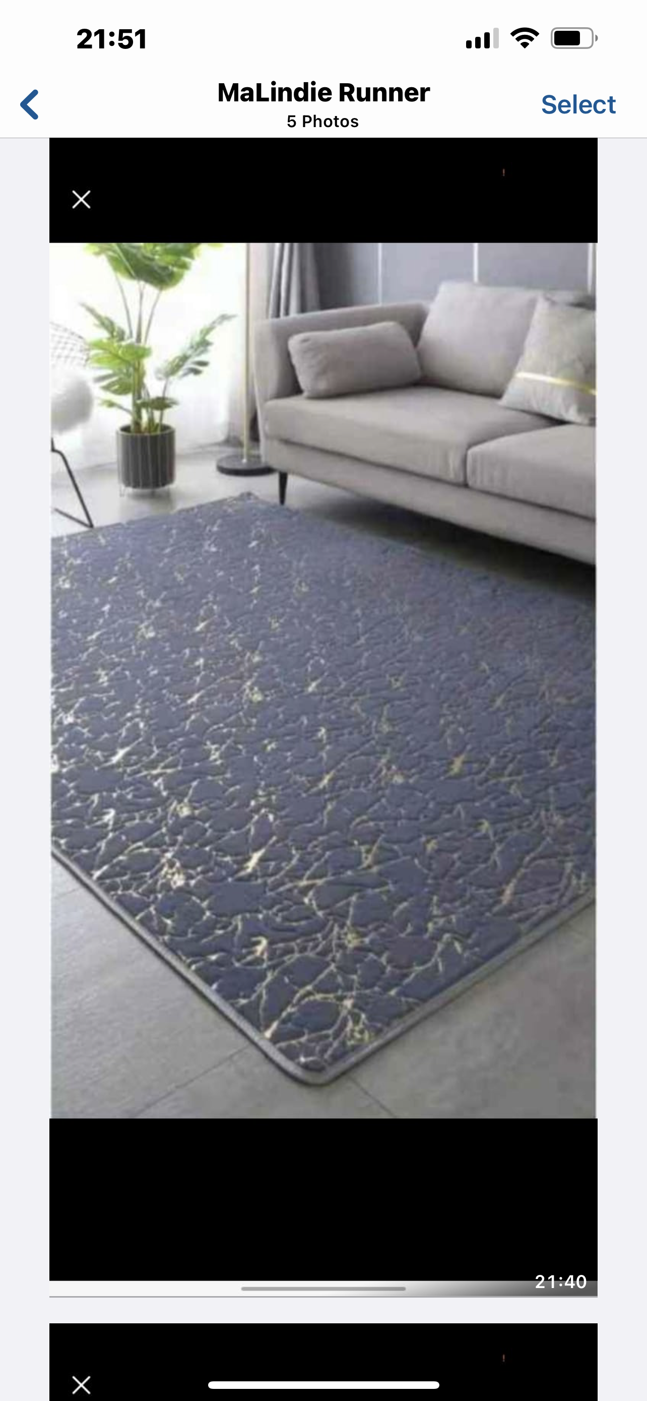 Modern Living Room Carpet 200x150