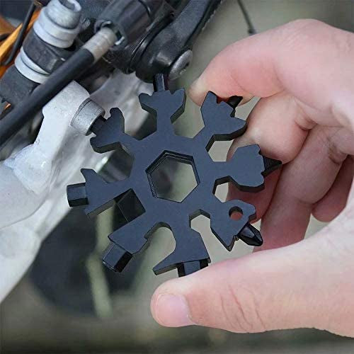 18 in 1 Snowflake Keychain Multi Tool