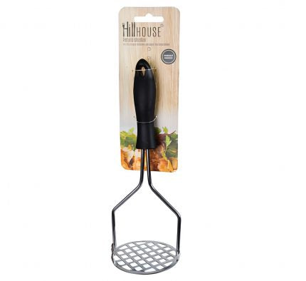 Potato Masher – Chrome Plated & Plastic Handel