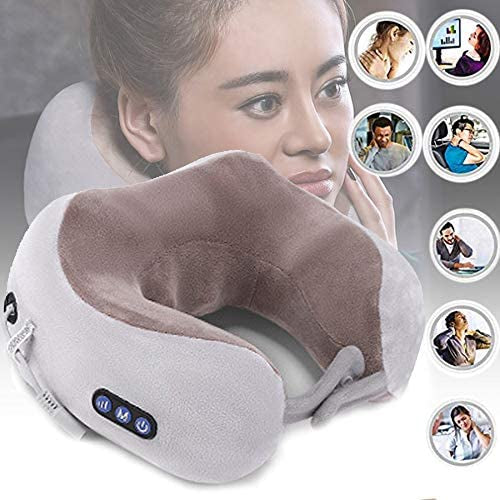 Electric Travel Neck Massage Pillow, U-Shaped