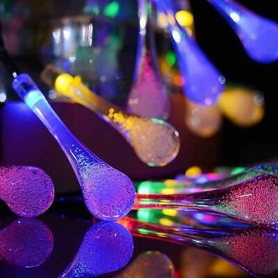 String Solar Lights 20LED Raindrop