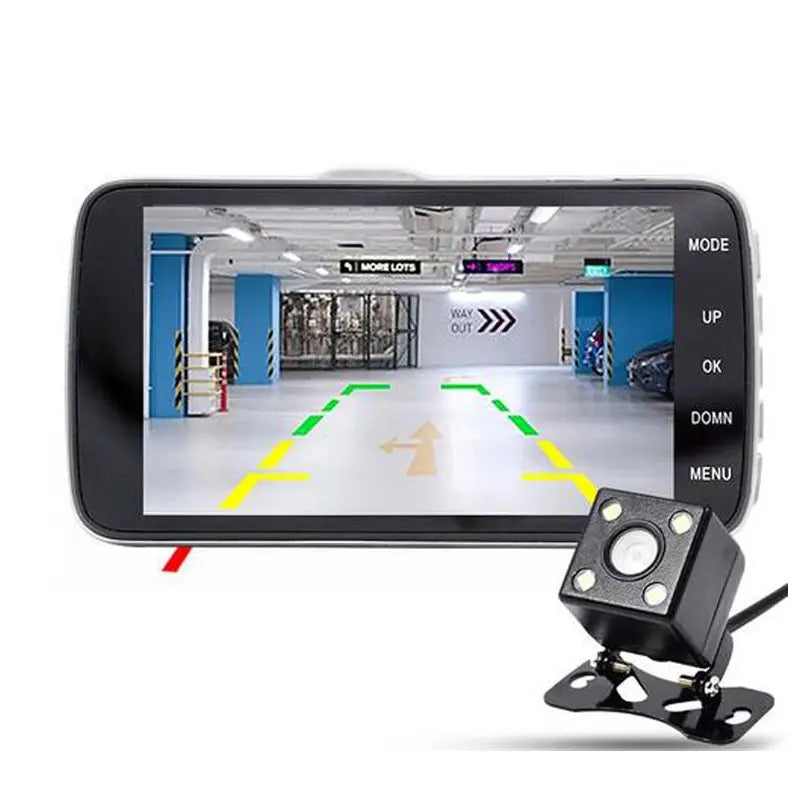 Vehicle Dash Board Camera 4′′ Screen with Reverse Camer