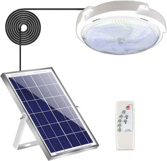 Solar Lights Indoor Home Intelligent Solar LED Ceiling/Pendant Light with Remote Control, Integrated Cool 180watt