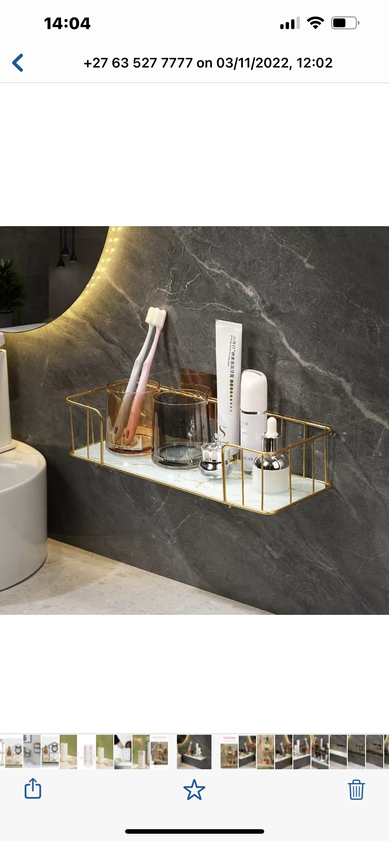 Luxuary Bathroom Storage Rack