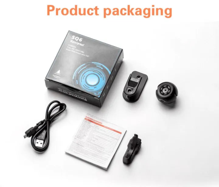 SQ6 Mini Camera Full HD 1080P Night Version DVR with Micro SD Card Slot