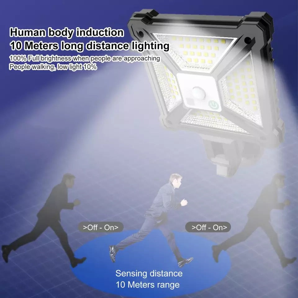 Load Shedding Solution - 81 LED Solar Sensor Light - Long lasting Battery