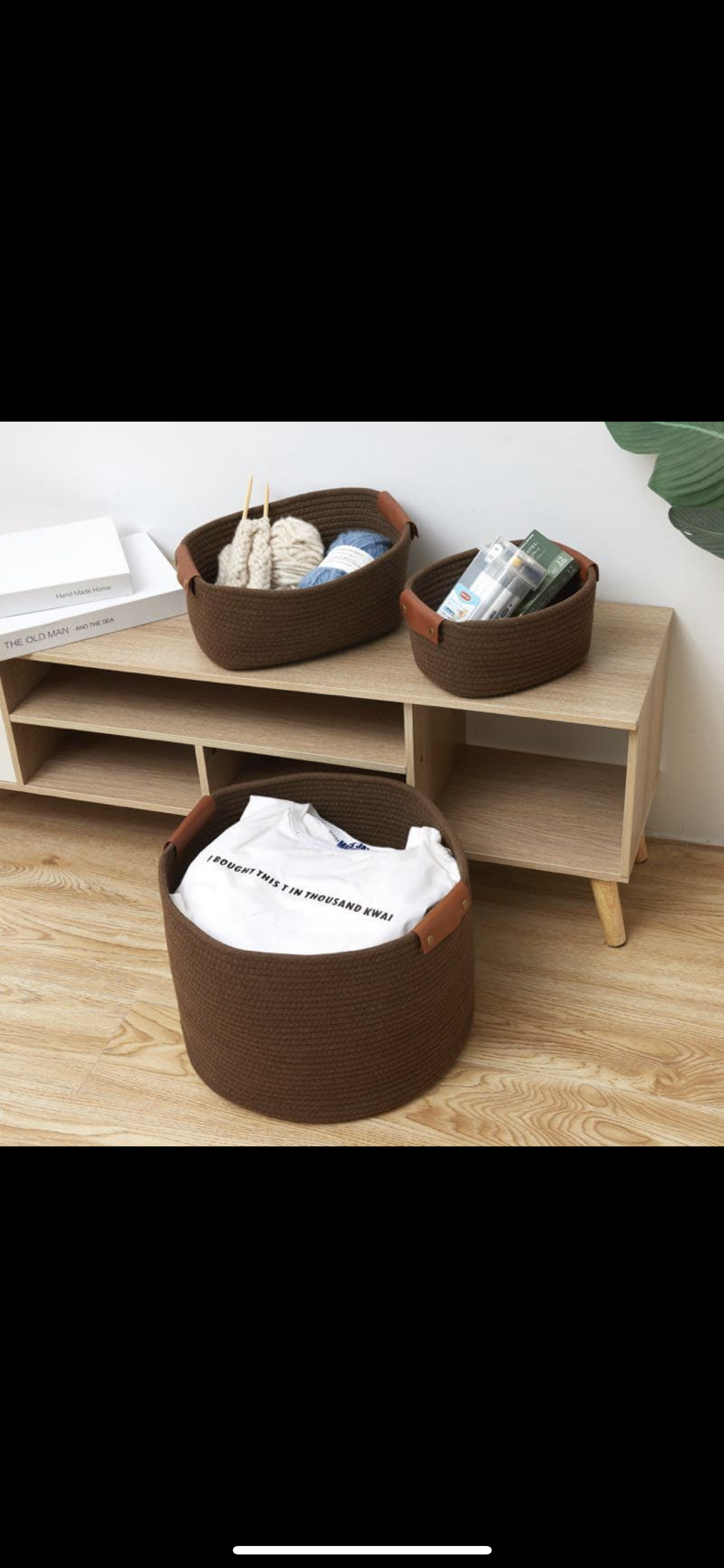 Woven Storage Basket 3pc