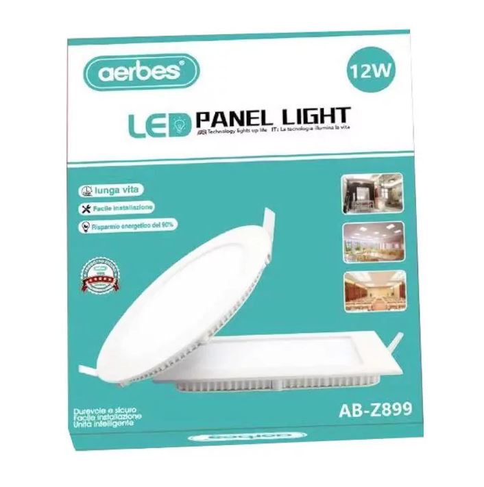 Square Panel Light 12W