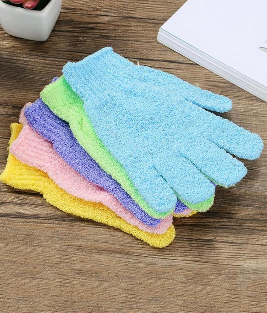 Double Sided Exfoliating Gloves Body Scrubbing Glove Bath