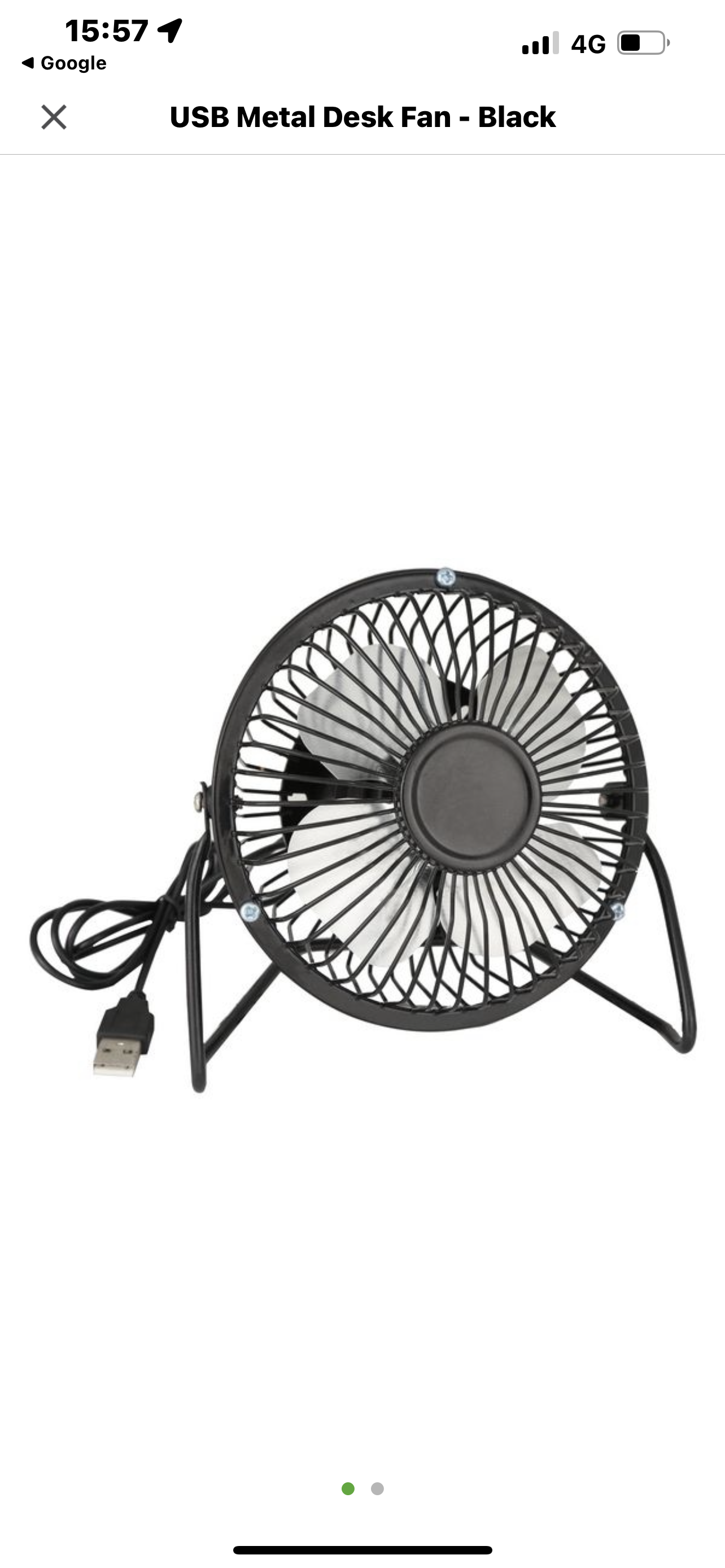 Mini USB Table Fan