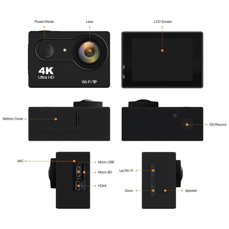 4K Sporting Action Wifi Camera Ultra Hd