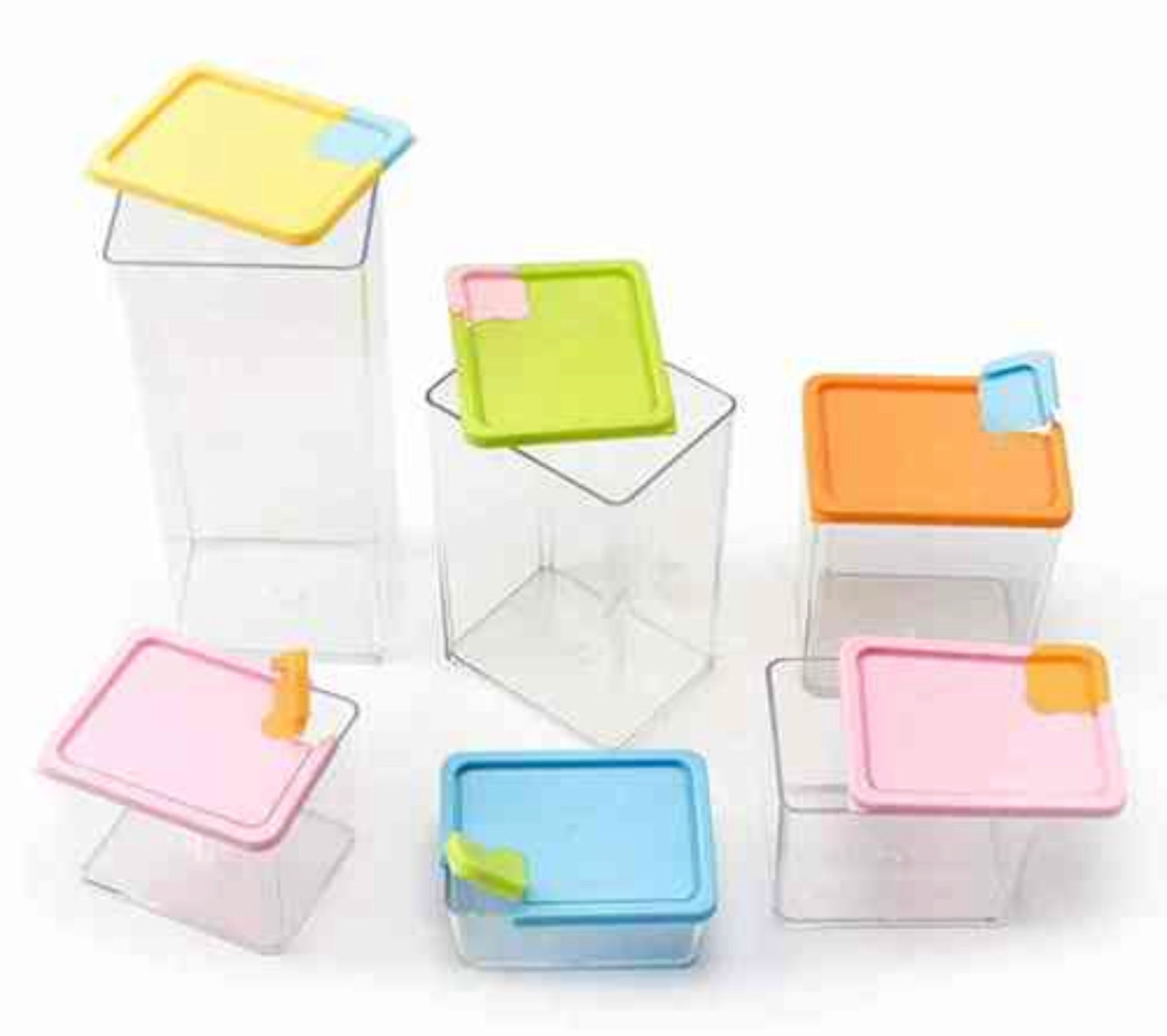 Stackable Space Savvy-6pc Block Container