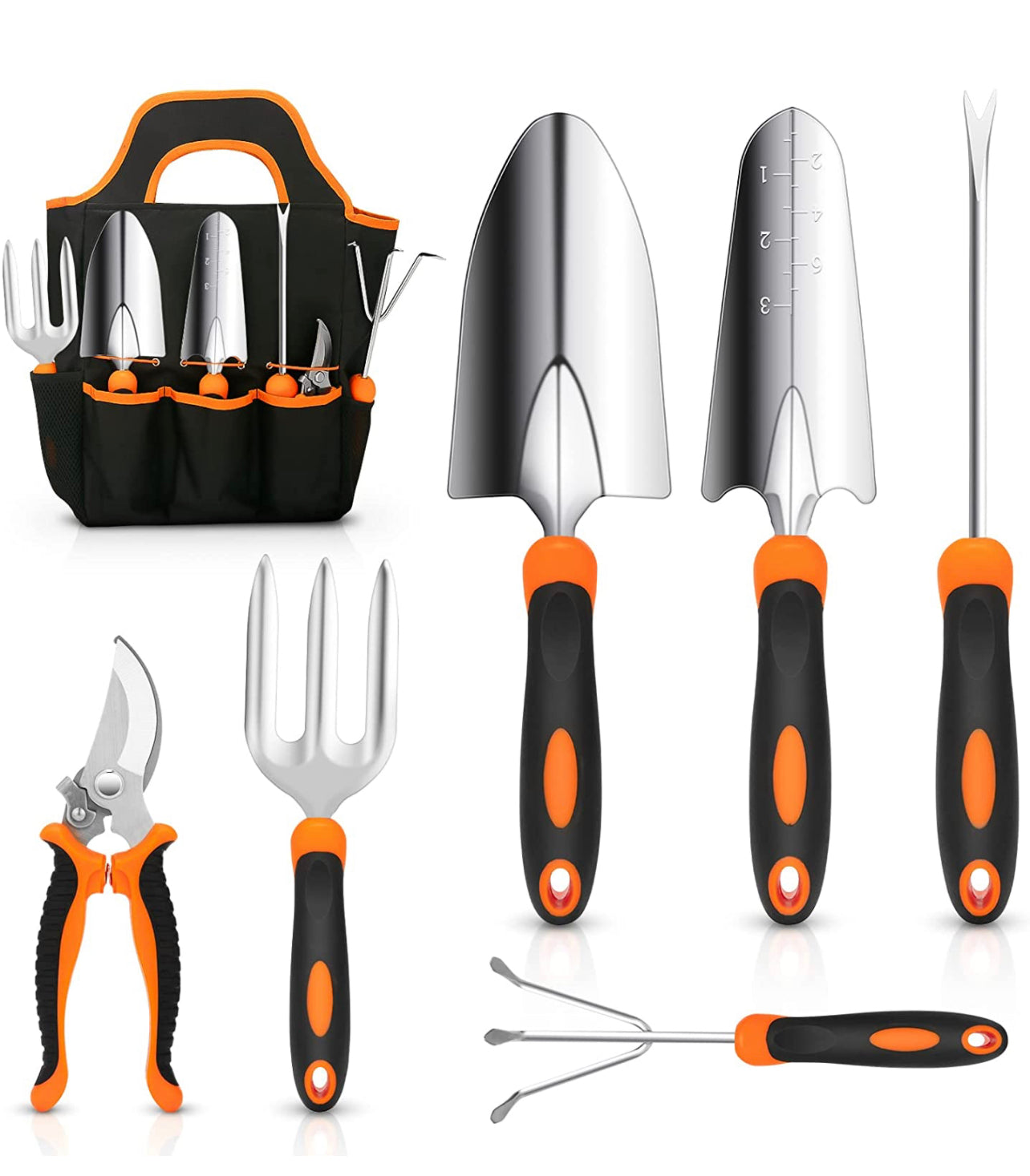 Piece Stainless Steel Heavy Duty Garden Tools Set - 7Pcs